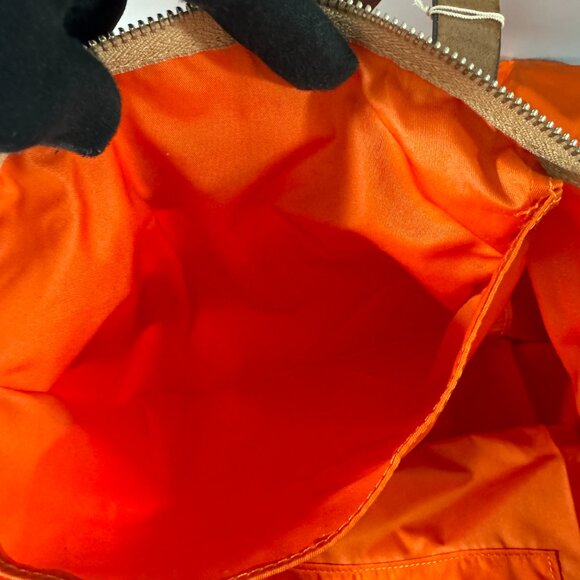 New Dooney & Bourke Wayfarer Orange Nylon Large Tote Bag - Picture 10 of 12